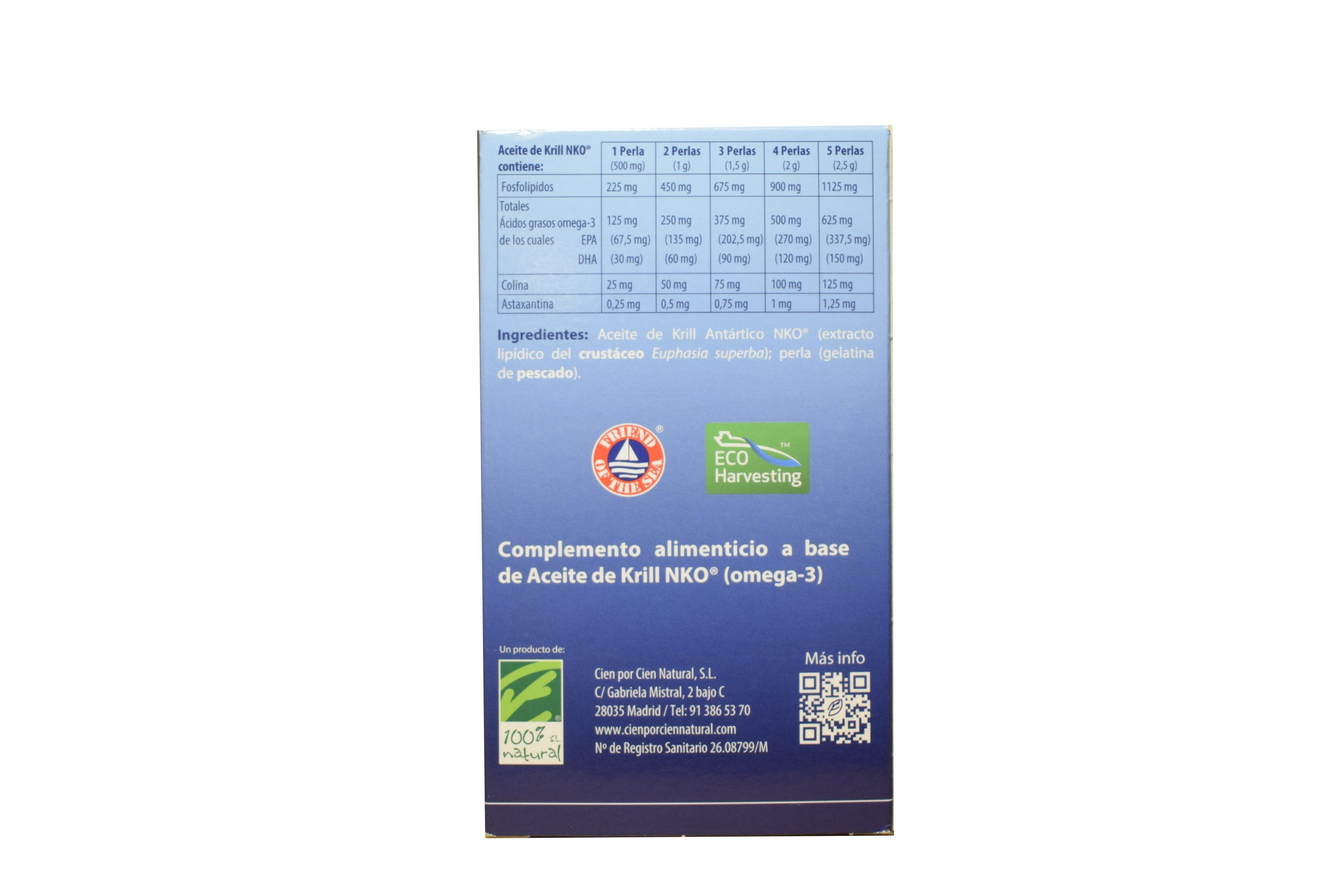 Aceite Krill Omega 3 120 cápsulas - Imagen 2