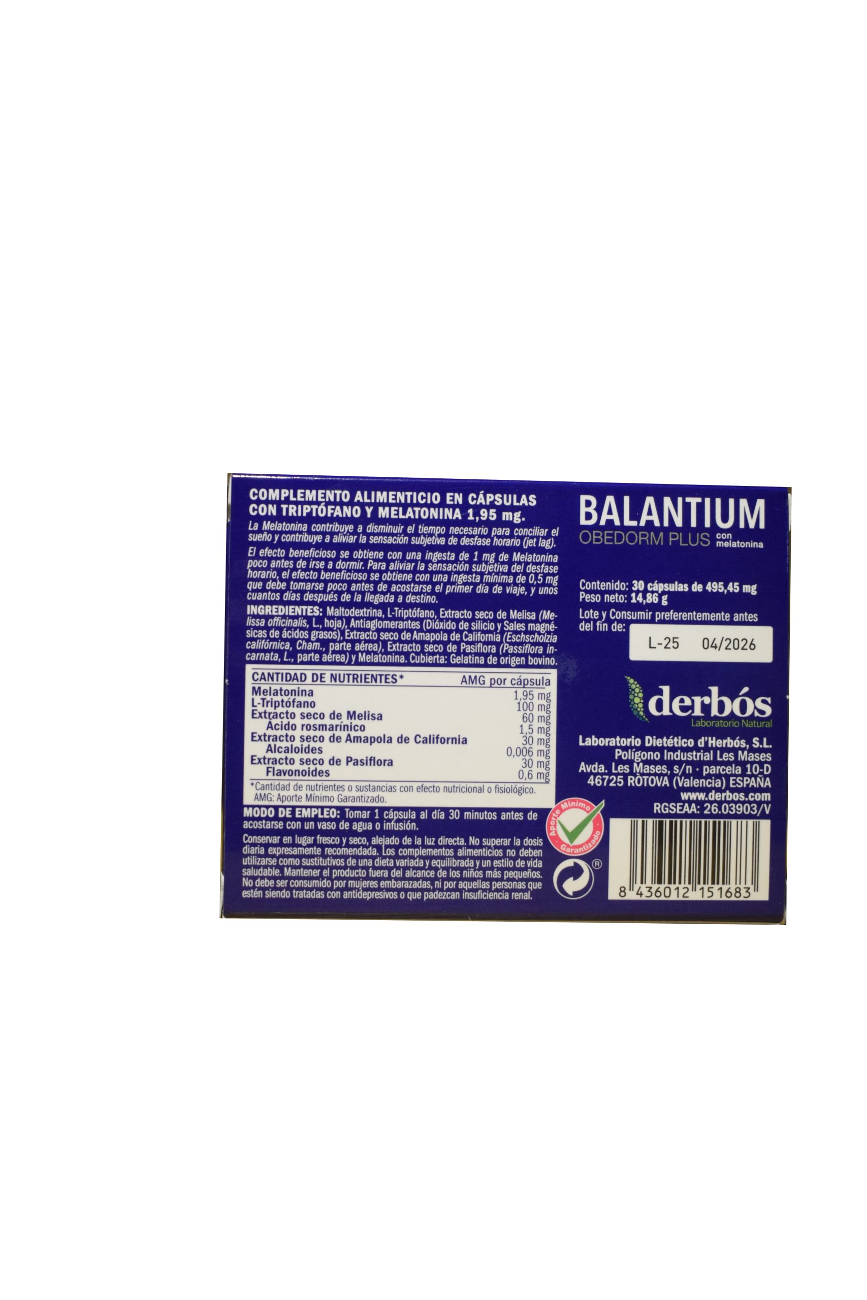 Balantium Obedorm Plus - Imagen 2