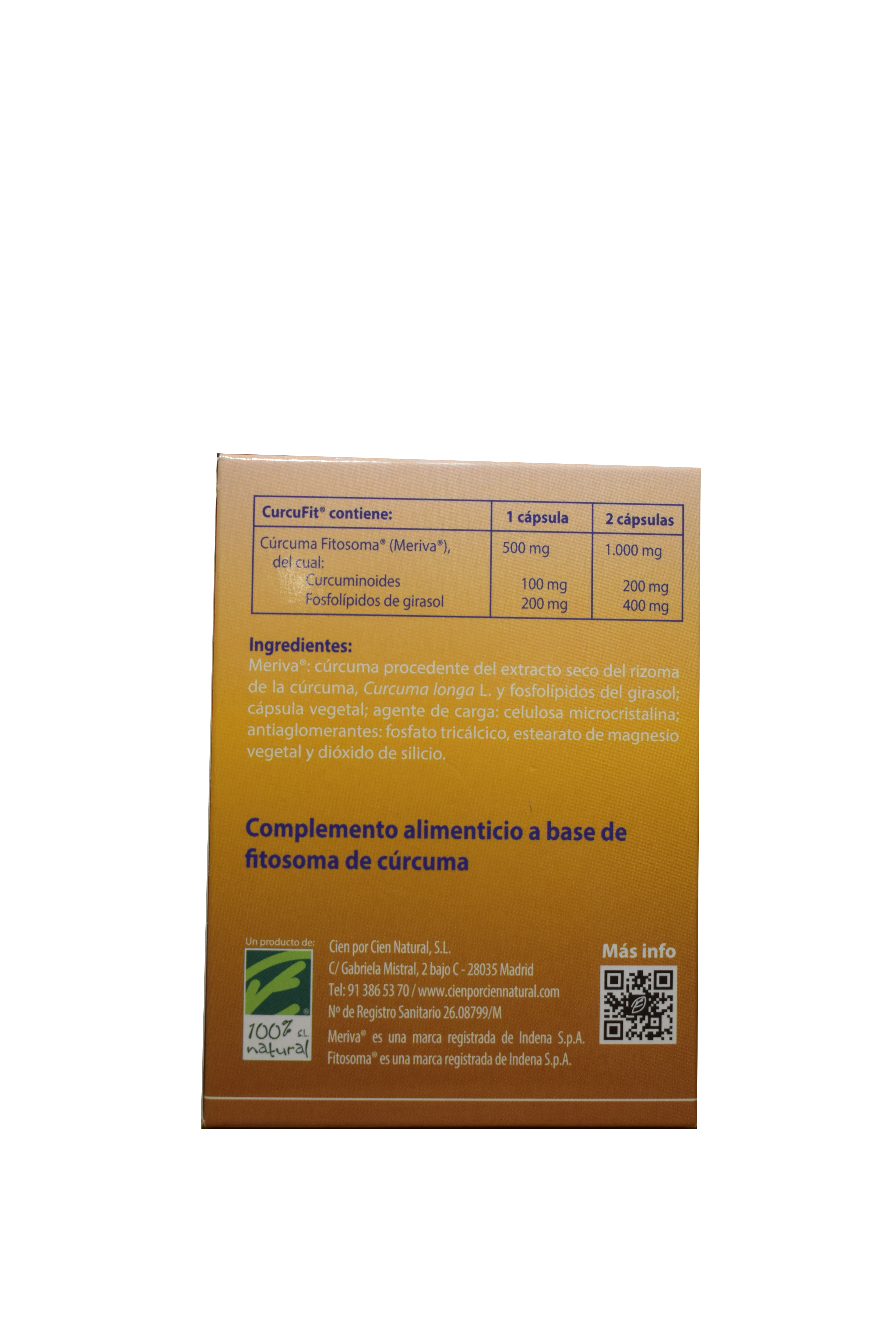 Curcufit 90 capsulas Curcuma - Imagen 2