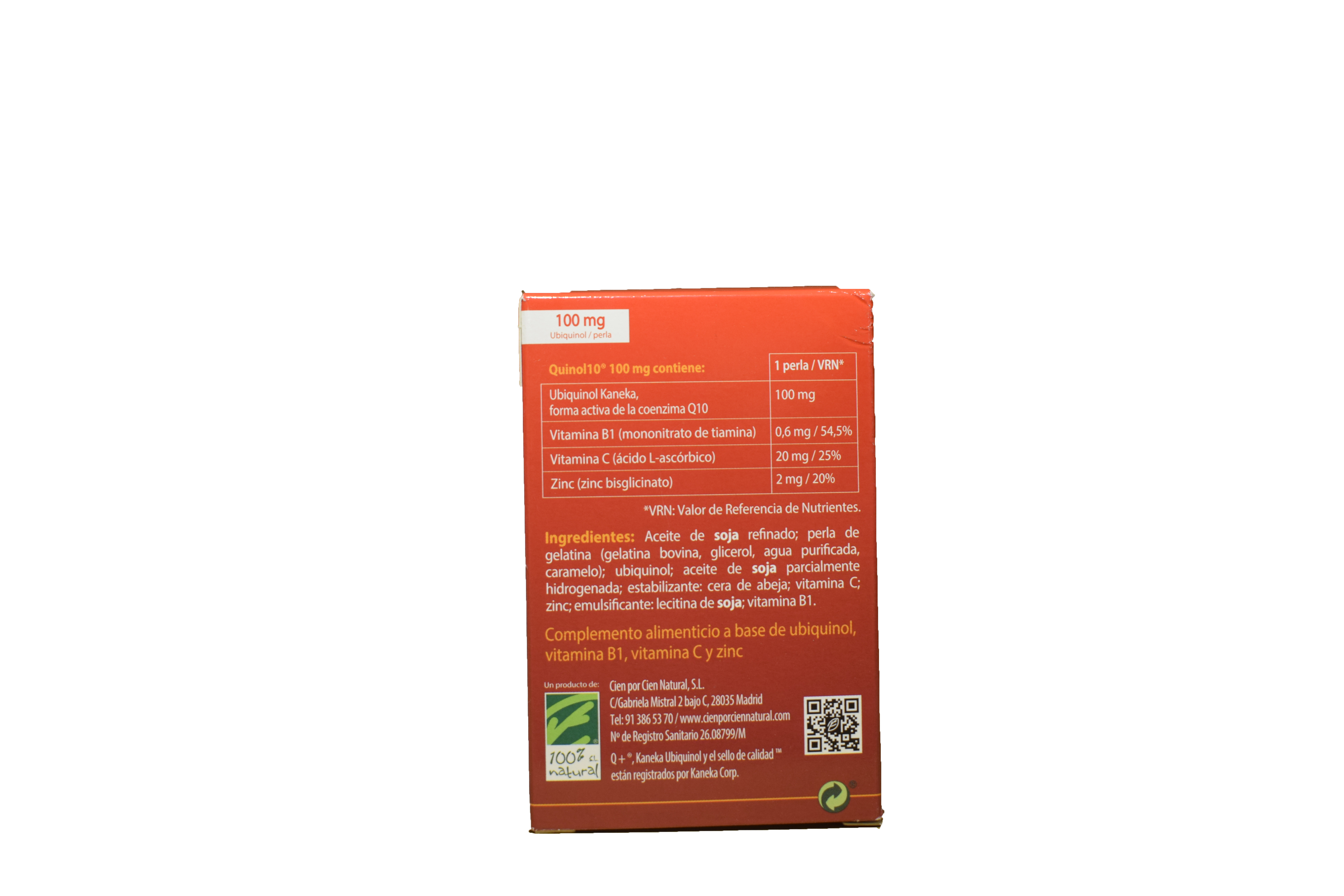 Coenzima Q10 Quinol 10 90 cápsulas - Imagen 2