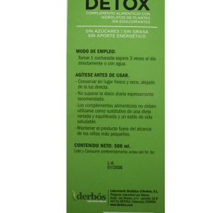 DEPSAN DETOX INGREDIENTES