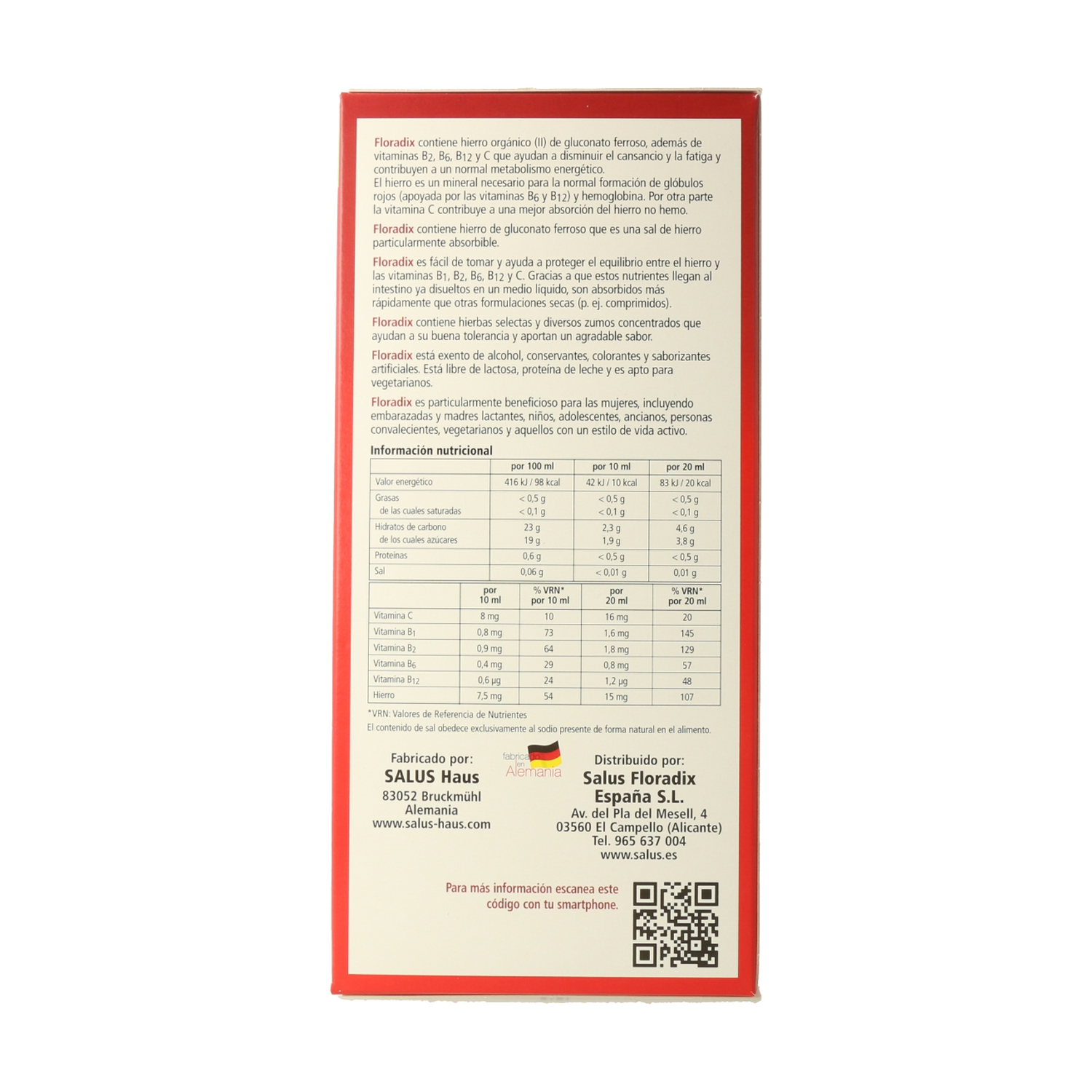 Floradix 550ML - Imagen 2
